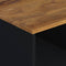vidaXL - Salontafel - 80x50x40 - cm - massief - mangohout - en - bewerkt - hout