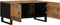 vidaXL - Salontafel - 80x50x40 - cm - massief - mangohout - en - bewerkt - hout