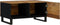 vidaXL - Salontafel - 80x50x40 - cm - massief - mangohout - en - bewerkt - hout
