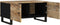 vidaXL - Salontafel - 80x50x40 - cm - massief - mangohout - en - bewerkt - hout