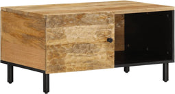 vidaXL - Salontafel - 80x50x40 - cm - massief - mangohout