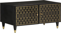 vidaXL - Salontafel - 80x50x40 - cm - massief - mangohout