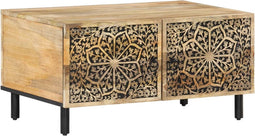 vidaXL - Salontafel - 80x50x40 - cm - massief - mangohout