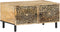 vidaXL - Salontafel - 80x50x40 - cm - massief - mangohout