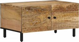 vidaXL - Salontafel - 80x50x40 - cm - massief - mangohout