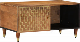vidaXL - Salontafel - 80x50x40 - cm - massief - mangohout