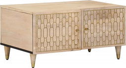 vidaXL - Salontafel - 80x50x40 - cm - massief - mangohout