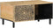 vidaXL - Salontafel - 80x50x40 - cm - massief - mangohout
