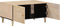 vidaXL - Salontafel - 80x50x40 - cm - massief - mangohout