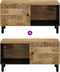 vidaXL - Salontafel - 80x50x40 - cm - massief - mangohout
