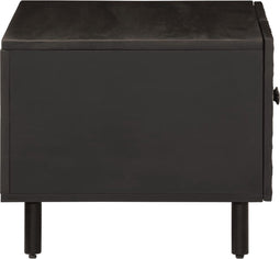 vidaXL - Salontafel - 80x50x40 - cm - massief - mangohout - zwart