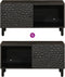 vidaXL - Salontafel - 80x50x40 - cm - massief - mangohout - zwart