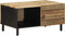 vidaXL - Salontafel - 80x50x40 - cm - massief - ruw - mangohout - zwart