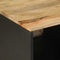 vidaXL - Salontafel - 80x50x40 - cm - massief - ruw - mangohout - zwart