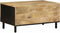vidaXL - Salontafel - 80x50x40 - cm - massief - ruw - mangohout - zwart