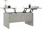 vidaXL - Salontafel - 80x50x42,5 - cm - bewerkt - hout - betongrijs