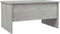 vidaXL - Salontafel - 80x50x42,5 - cm - bewerkt - hout - betongrijs
