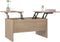 vidaXL - Salontafel - 80x50x42,5 - cm - bewerkt - hout - sonoma - eikenkleurig