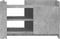 vidaXL - Salontafel - 80x50x50 - cm - bewerkt - hout - betongrijs