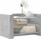 vidaXL - Salontafel - 80x50x50 - cm - bewerkt - hout - betongrijs