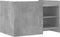 vidaXL - Salontafel - 80x50x50 - cm - bewerkt - hout - betongrijs