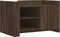 vidaXL - Salontafel - 80x50x50 - cm - bewerkt - hout - bruin - eikenkleur