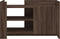 vidaXL - Salontafel - 80x50x50 - cm - bewerkt - hout - bruin - eikenkleur