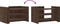 vidaXL - Salontafel - 80x50x50 - cm - bewerkt - hout - bruin - eikenkleur