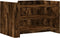 vidaXL - Salontafel - 80x50x50 - cm - bewerkt - hout - gerookt - eikenkleurig