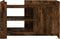 vidaXL - Salontafel - 80x50x50 - cm - bewerkt - hout - gerookt - eikenkleurig