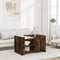 vidaXL - Salontafel - 80x50x50 - cm - bewerkt - hout - gerookt - eikenkleurig