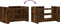 vidaXL - Salontafel - 80x50x50 - cm - bewerkt - hout - gerookt - eikenkleurig