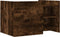 vidaXL - Salontafel - 80x50x50 - cm - bewerkt - hout - gerookt - eikenkleurig
