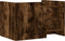 vidaXL - Salontafel - 80x50x50 - cm - bewerkt - hout - gerookt - eikenkleurig