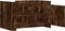 vidaXL - Salontafel - 80x50x50 - cm - bewerkt - hout - gerookt - eikenkleurig