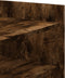 vidaXL - Salontafel - 80x50x50 - cm - bewerkt - hout - gerookt - eikenkleurig