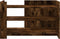 vidaXL - Salontafel - 80x50x50 - cm - bewerkt - hout - gerookt - eikenkleurig
