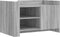 vidaXL - Salontafel - 80x50x50 - cm - bewerkt - hout - grijs - sonoma - eikenkleur