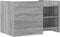 vidaXL - Salontafel - 80x50x50 - cm - bewerkt - hout - grijs - sonoma - eikenkleur