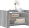 vidaXL - Salontafel - 80x50x50 - cm - bewerkt - hout - grijs - sonoma - eikenkleur