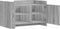 vidaXL - Salontafel - 80x50x50 - cm - bewerkt - hout - grijs - sonoma - eikenkleur