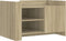 vidaXL - Salontafel - 80x50x50 - cm - bewerkt - hout - sonoma - eikenkleurig