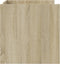 vidaXL - Salontafel - 80x50x50 - cm - bewerkt - hout - sonoma - eikenkleurig