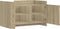 vidaXL - Salontafel - 80x50x50 - cm - bewerkt - hout - sonoma - eikenkleurig