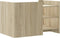 vidaXL - Salontafel - 80x50x50 - cm - bewerkt - hout - sonoma - eikenkleurig