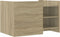 vidaXL - Salontafel - 80x50x50 - cm - bewerkt - hout - sonoma - eikenkleurig