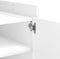 vidaXL - Salontafel - 80x50x50 - cm - bewerkt - hout - wit