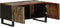 vidaXL - Salontafel - 80x51x40 - cm - massief - acaciahout