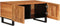 vidaXL - Salontafel - 80x51x40 - cm - massief - acaciahout