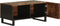 vidaXL - Salontafel - 80x51x40 - cm - massief - acaciahout